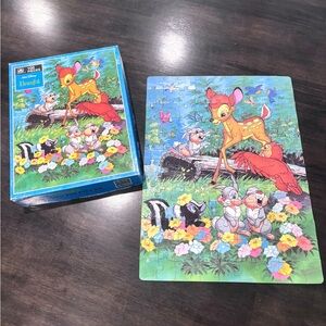 Vintage Walt Disney Bambi Golden 100 Piece Complete Jigsaw Puzzle